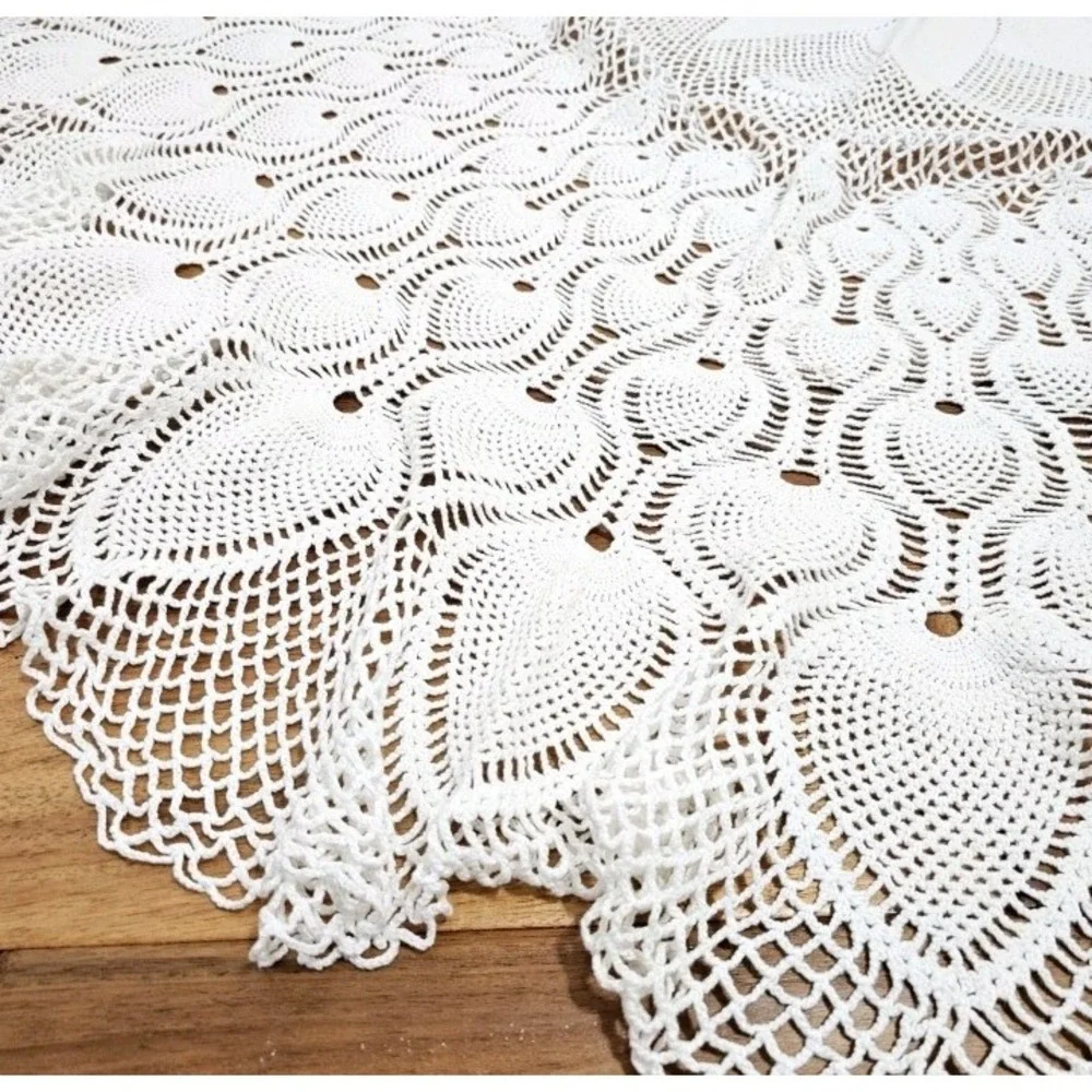 Vintage Crochet Tablecloth 65